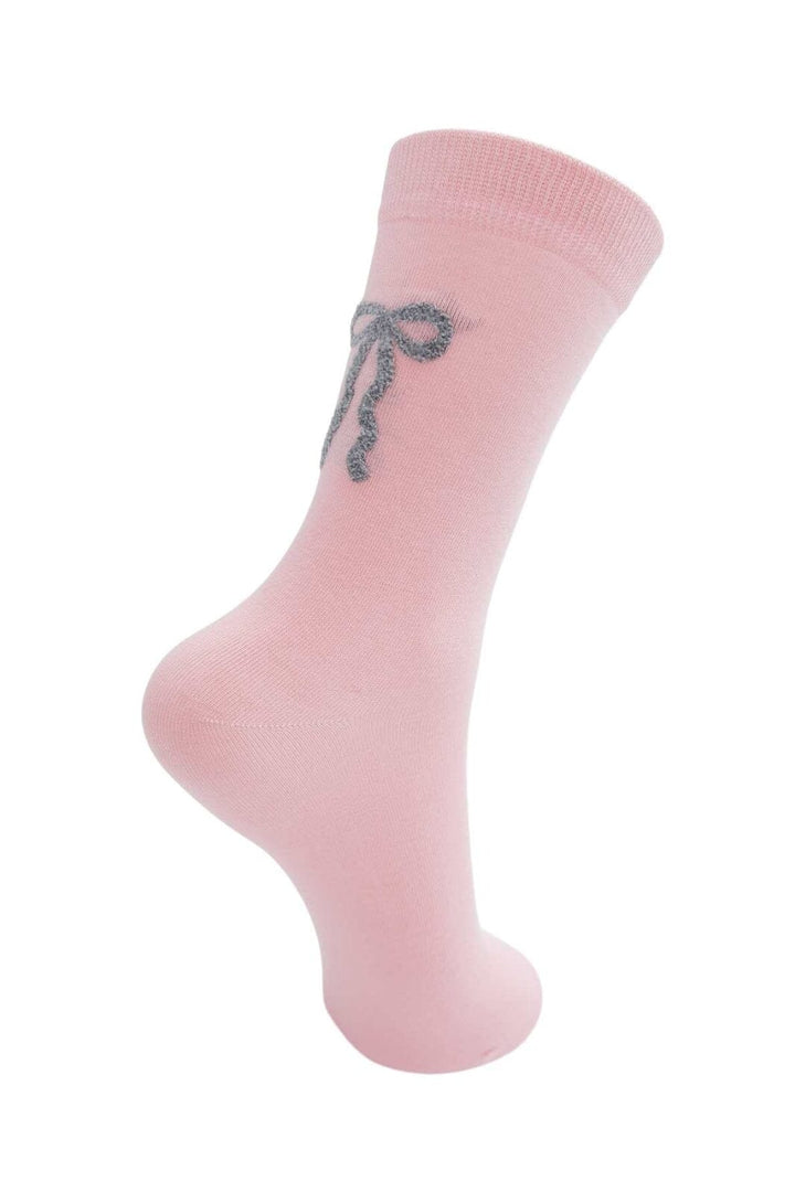 Forudbestilling - Black Colour - Bcdrea Bow Sock 4333 - Lt. Pink