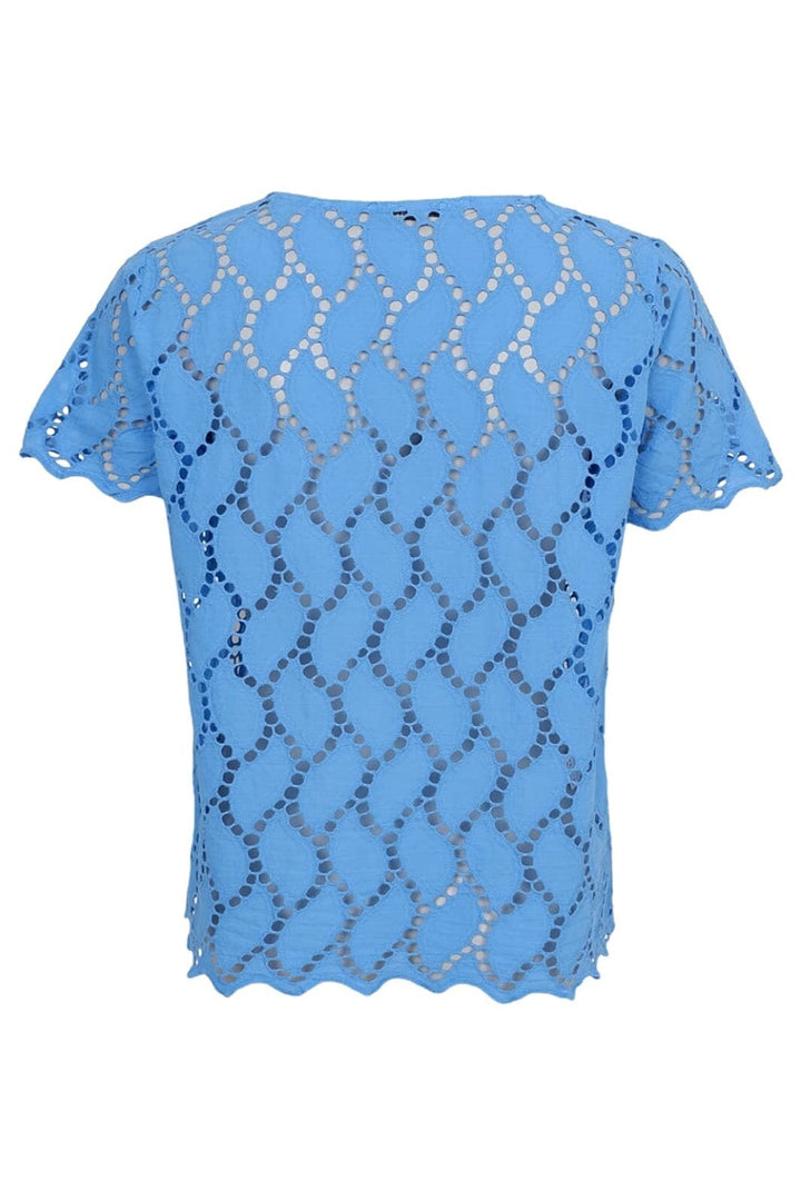 Forudbestilling - Black Colour - Bcfreya Ss Tee Blouse 40864 - Ocean Blue