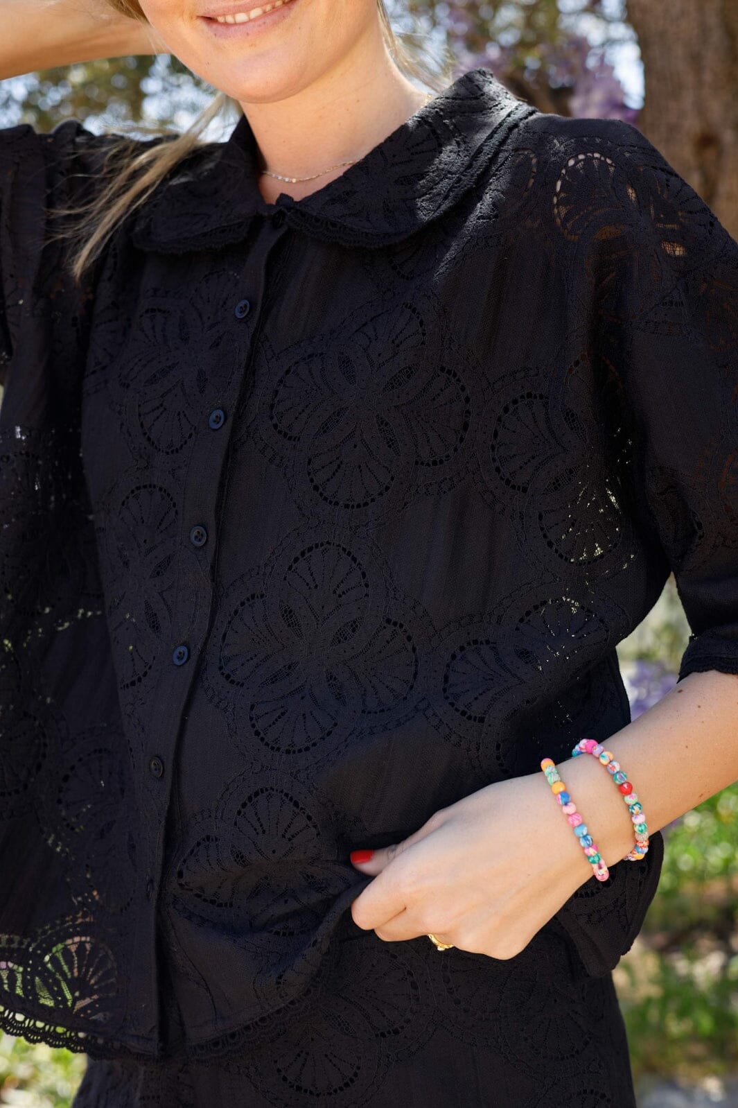 Black Colour - Bcmilos Lace Blouse 40877 - Black
