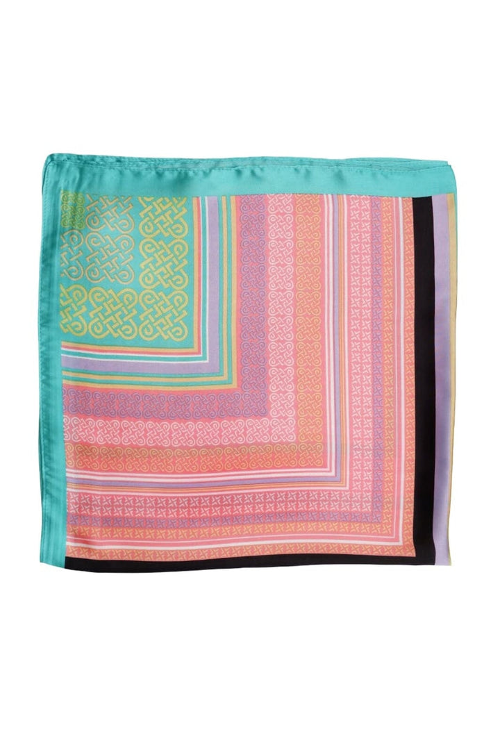 Black Colour - Bcromina Mini Scarves 3620 - Green Multi