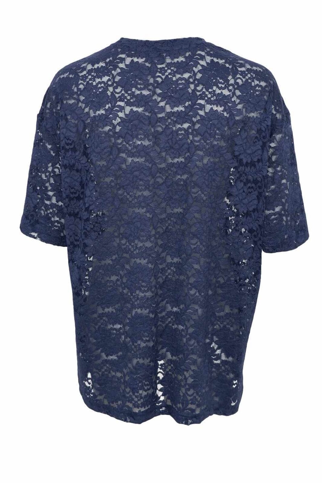 Black Colour - Bcroxie Lace Tee 40796 - Shirts - Navy
