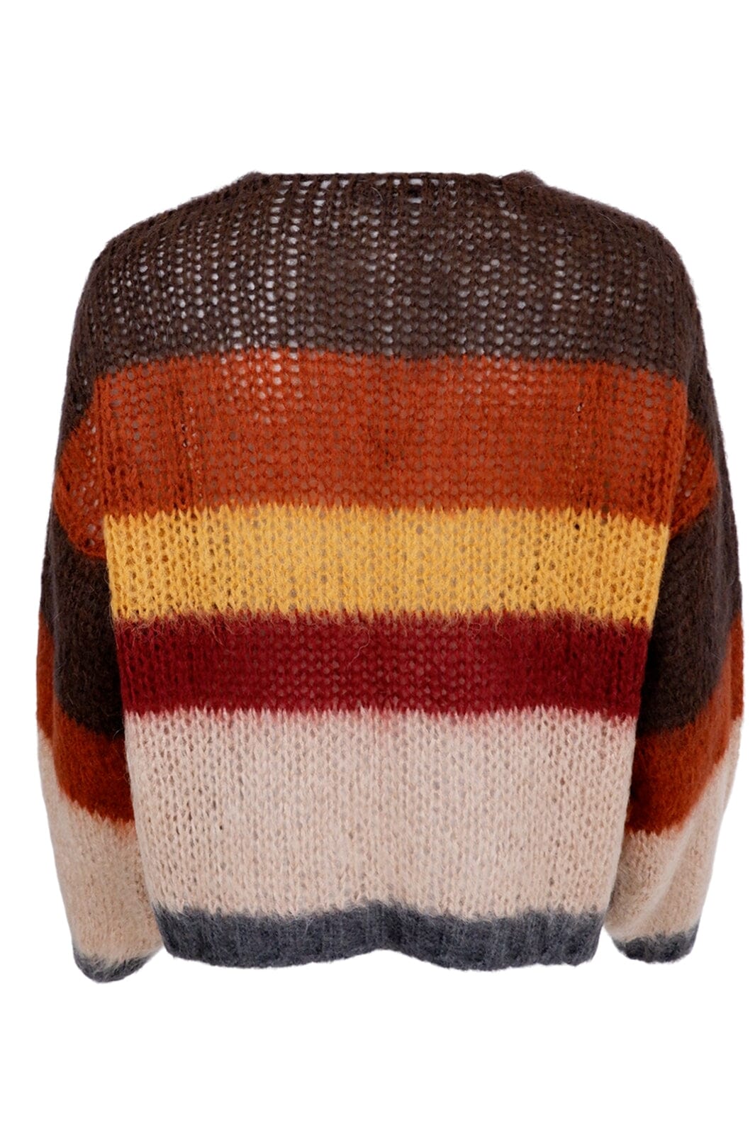 Forudbestilling - Black Colour - Bcruby Cardigan Multistriped - Coffee Multi Cardigans 