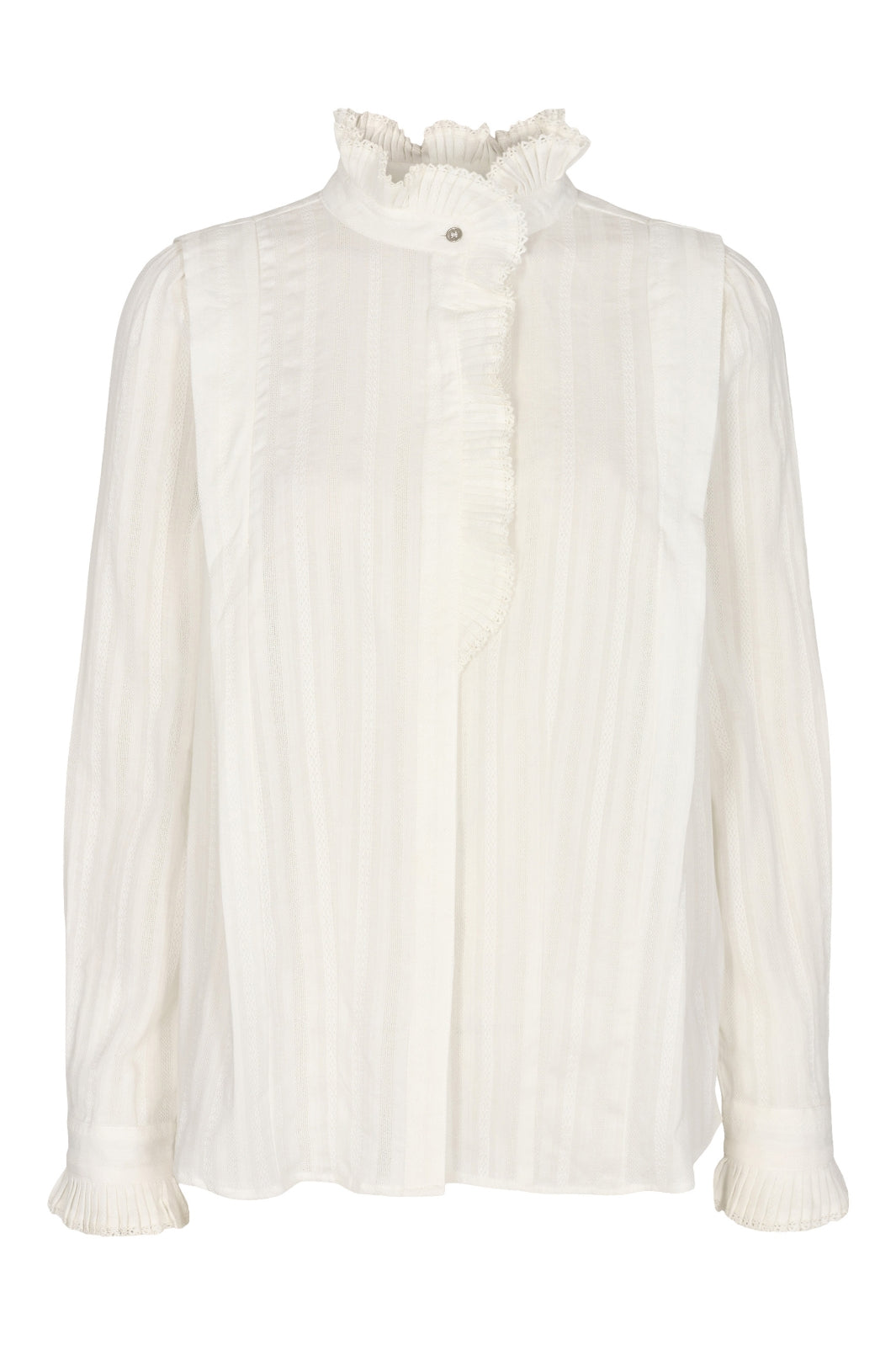 Forudbestilling - Co´couture - Eloise Pleat Shirt - Off white (Oktober) Bluser 