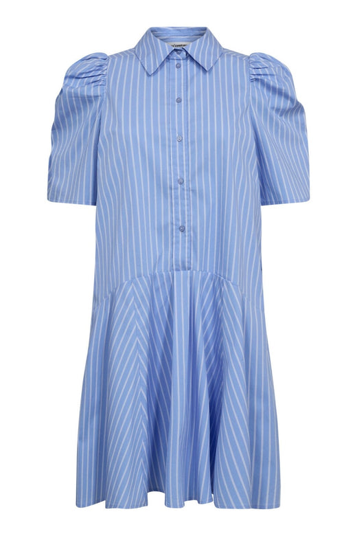 Co´Couture - Micacc Stripe Ss Shirt Dress 36551 - 23 - Pale Blue