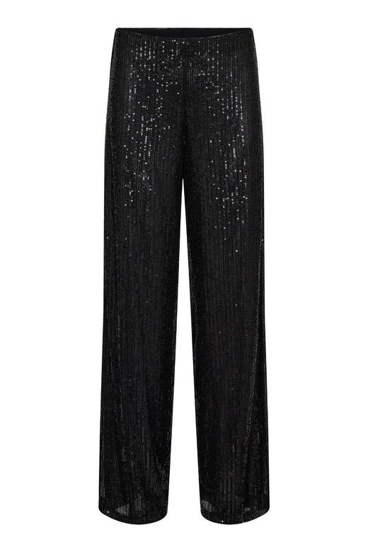 Forudbestilling - Co´couture - Sagecc Sequin Pant - 96 Black Bukser 