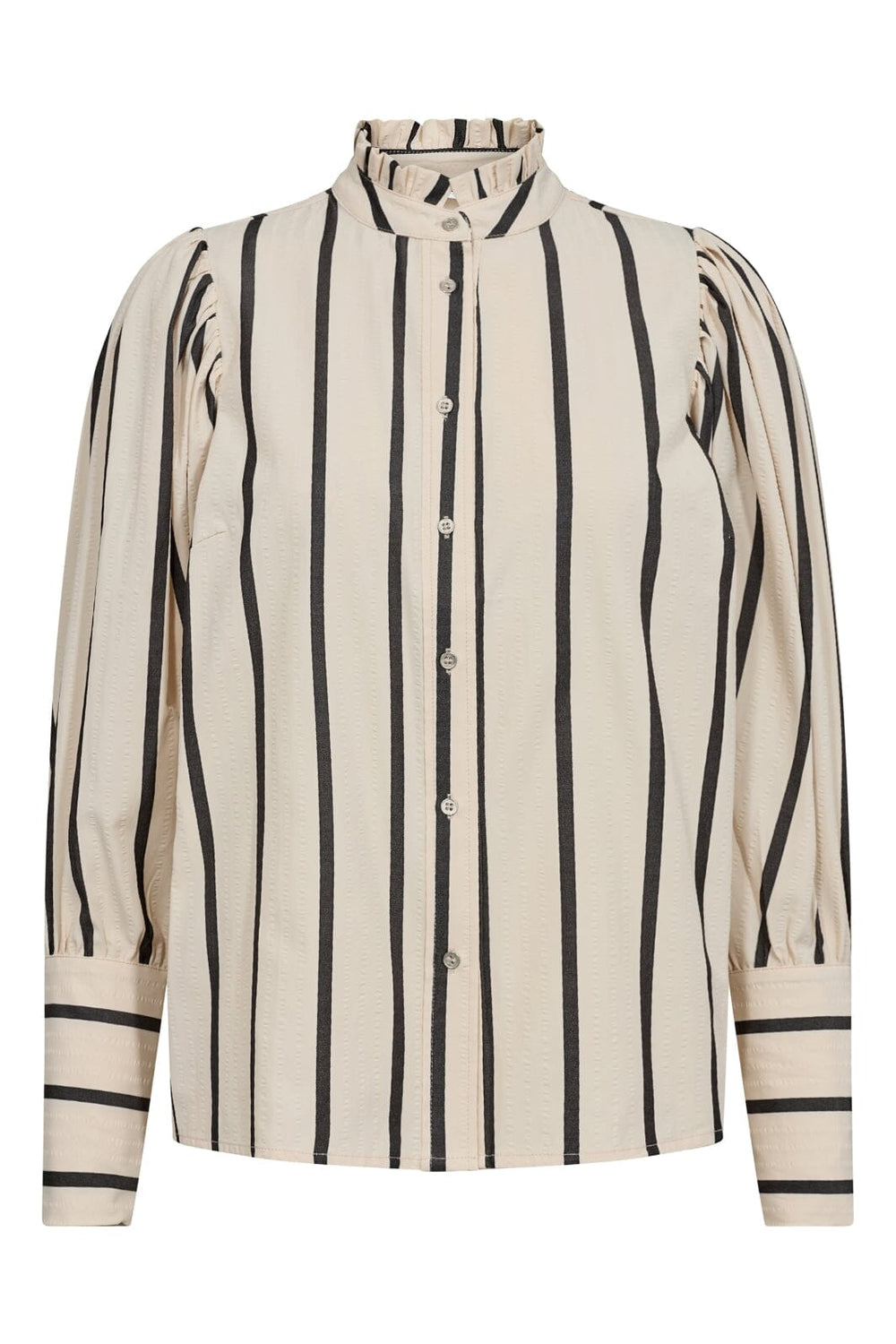 Forudbestilling - Co´couture - Tessiecc Stripe Puff Shirt - 78 Marciblack Skjorter 