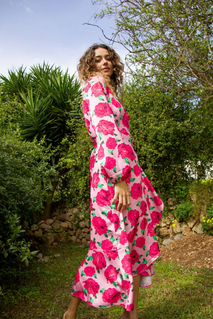 Forudbestilling - Cras - Lara Dress C1687 - 8097 - 8097 Pink Rosette Kjoler 