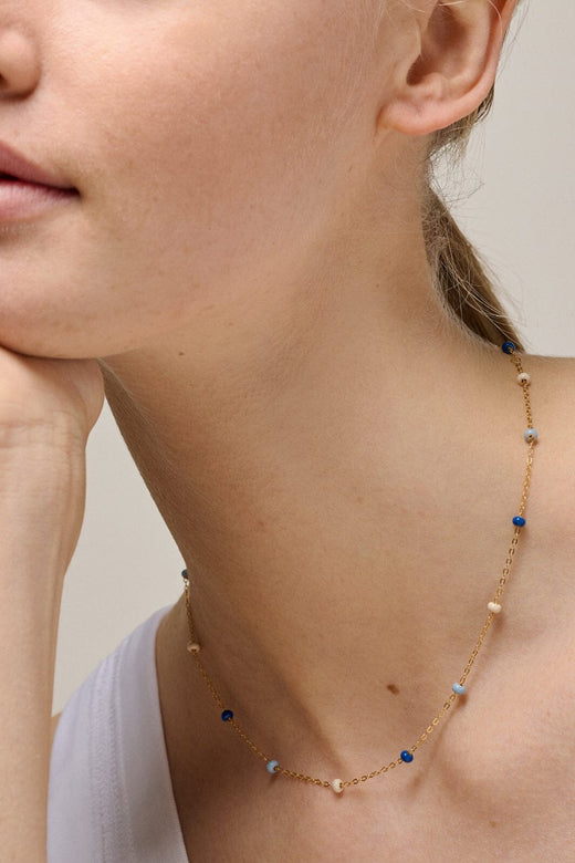 Enamel Copenhagen - Necklace, Lola Bold N137G - Marine