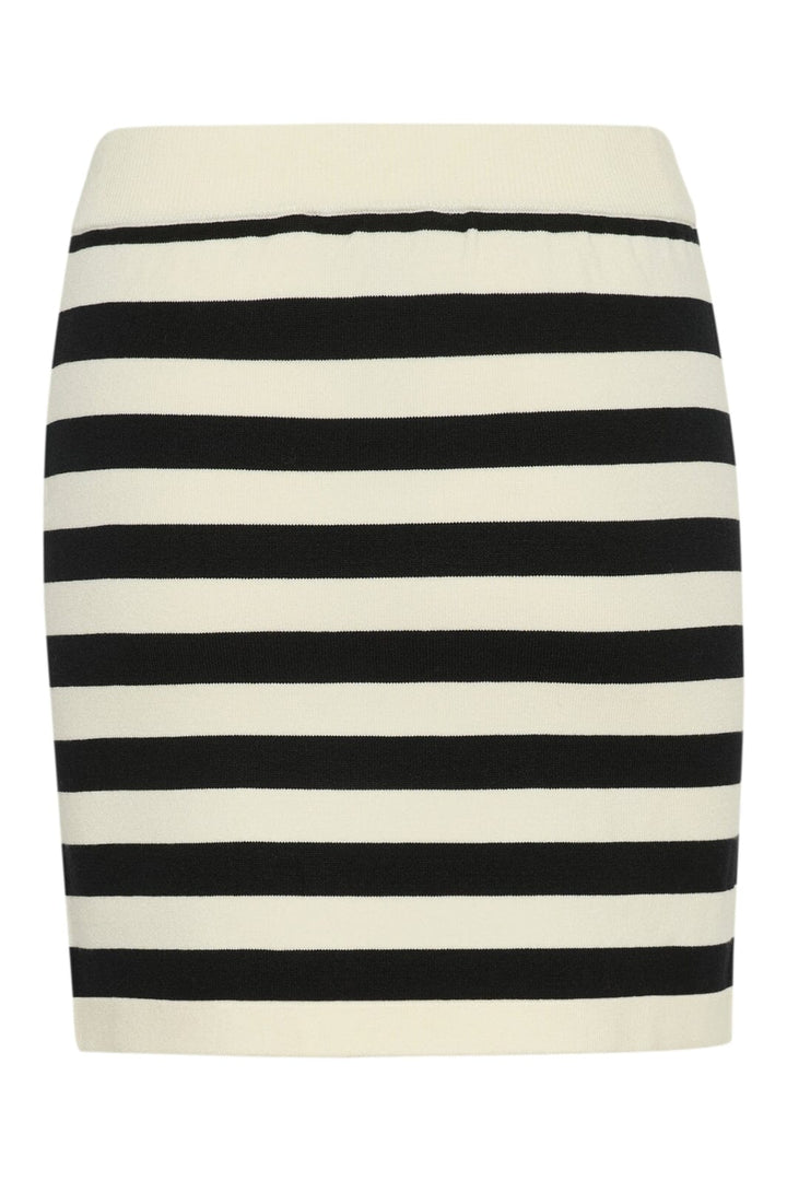 Gestuz - Gzalli Skirt 10910129 - 107569 - Black/Ivory Striped