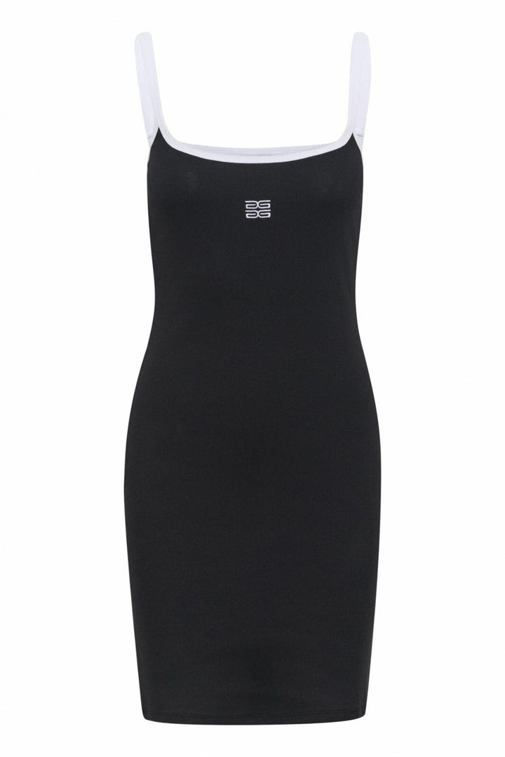Gestuz - Gzdrew Contrast Logo Strap Dress 10910278 - 100017 - Black