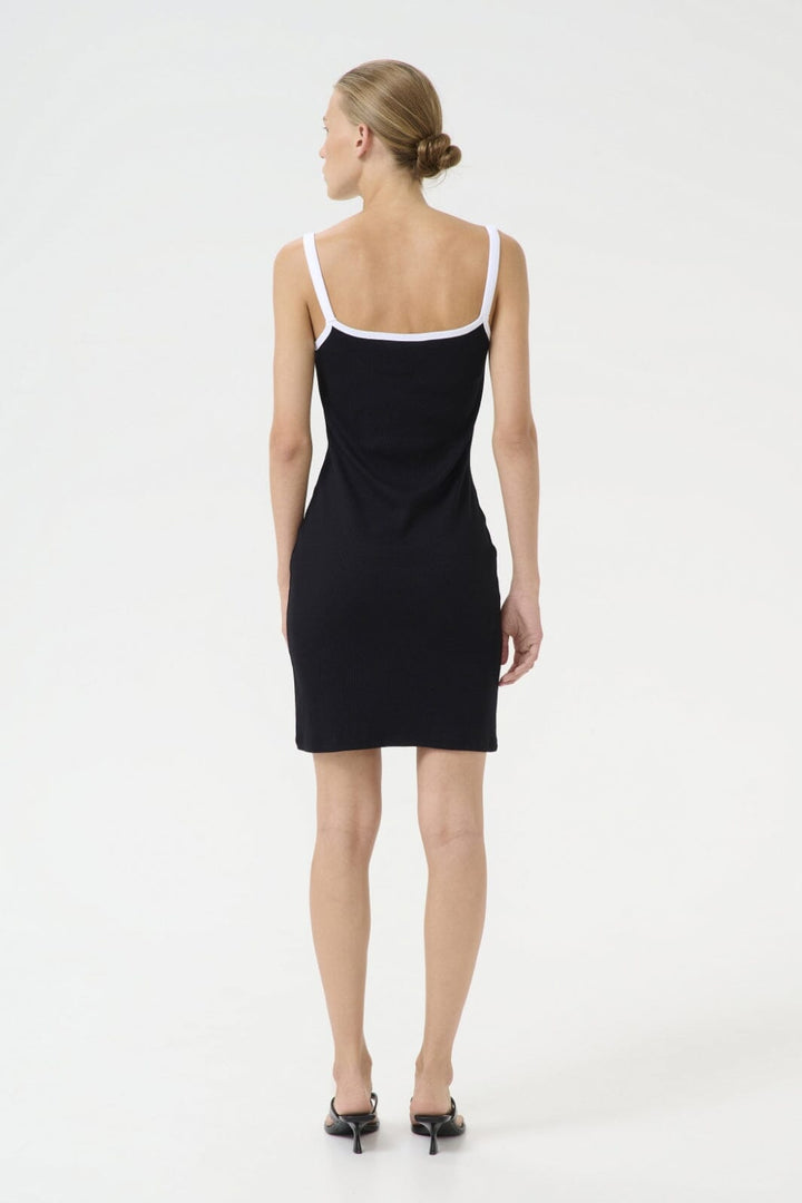 Gestuz - Gzdrew Contrast Logo Strap Dress 10910278 - 100017 - Black