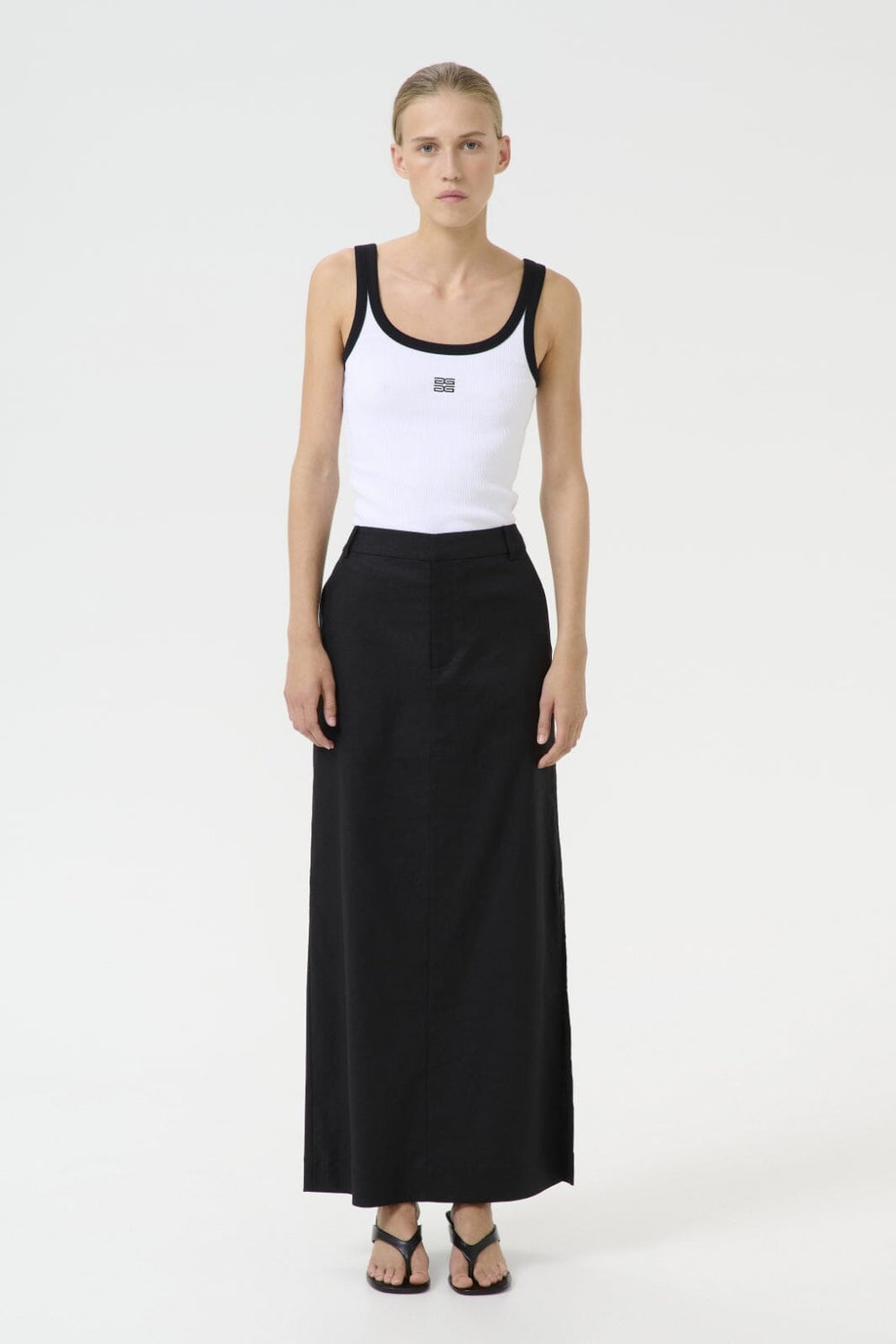 Gestuz - Gzdrew Contrast Logo Top 10910268 - 110601 - Bright White