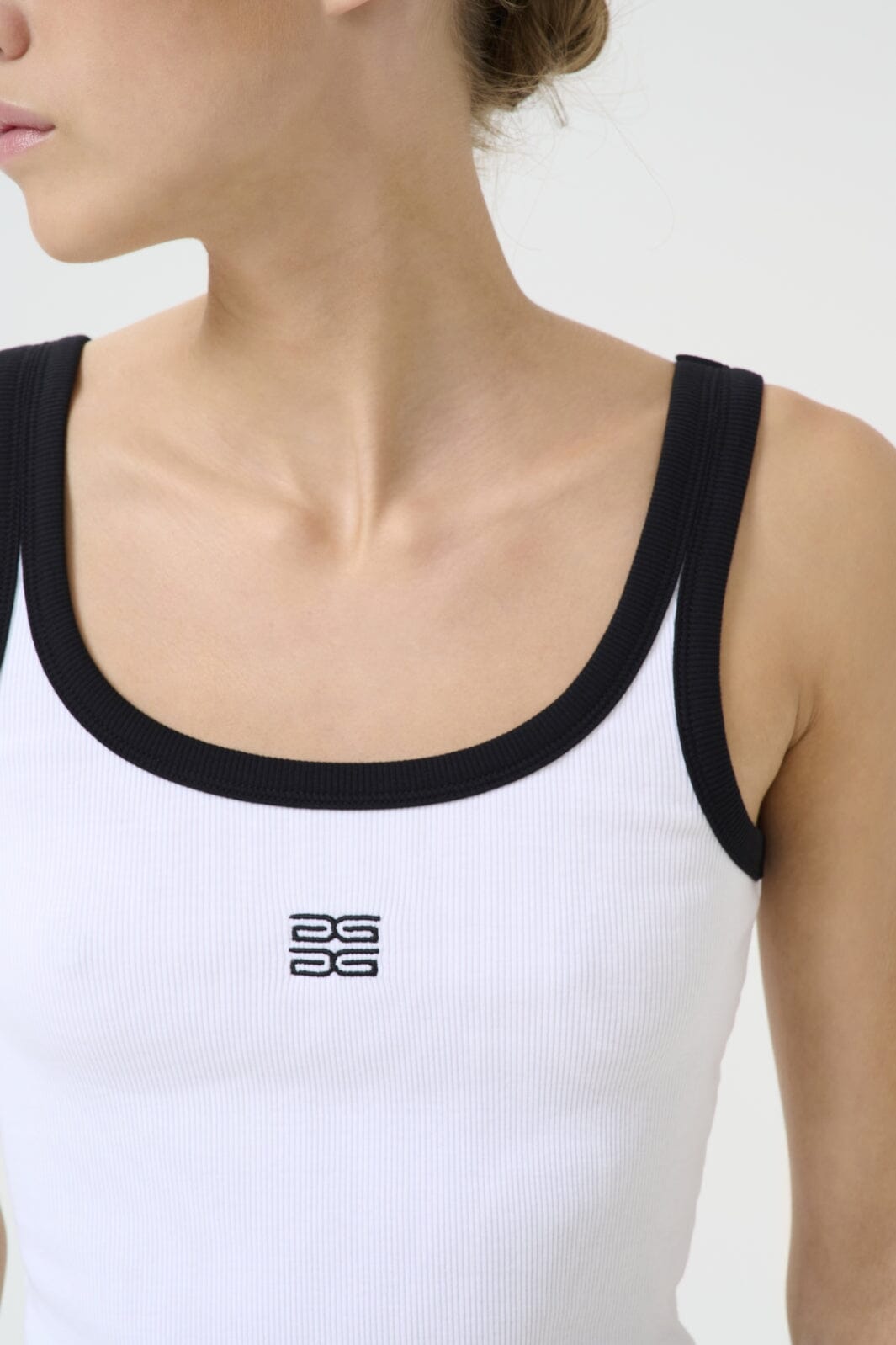 Gestuz - Gzdrew Contrast Logo Top 10910268 - 110601 - Bright White