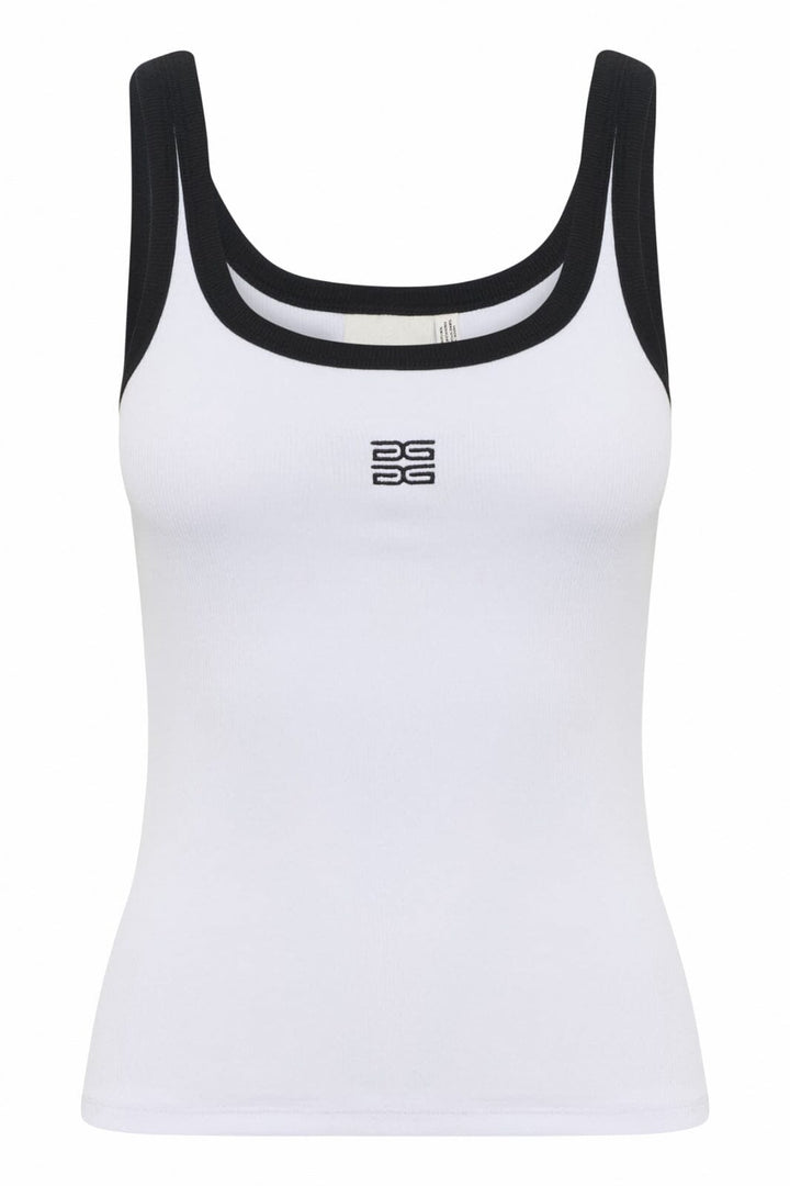 Gestuz - Gzdrew Contrast Logo Top 10910268 - 110601 - Bright White