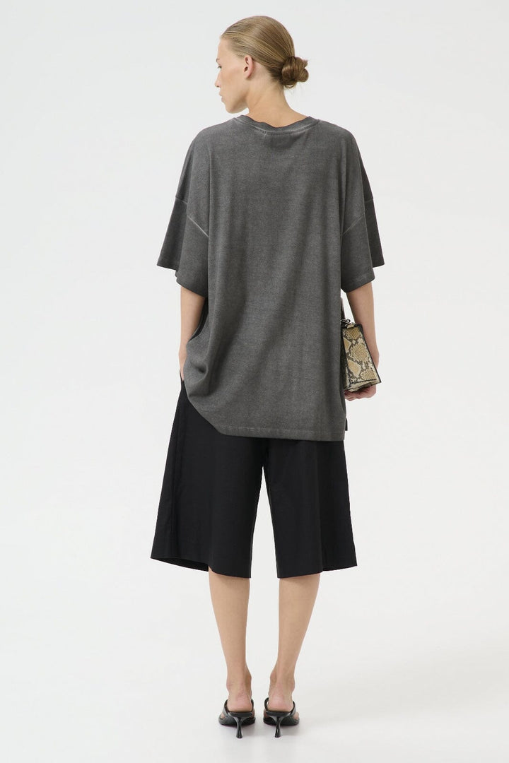 Gestuz - Gzsilmo Tee 10910127 - 107718 - Black Oil Washed