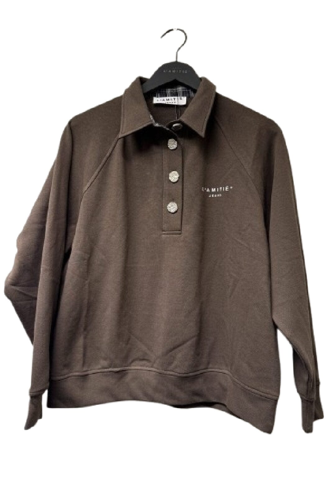 Haute L'Amitié - Polo Logo Sweat HL10034 - Mocca