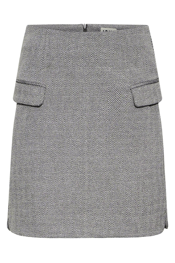 Ichi - Ihkate Jacquard Sk5 20121603 - 203523 - Black/White Herringbone