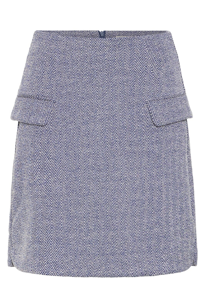 Ichi - Ihkate Jacquard Sk5 20121603 - 900000478 - Patriot Blue Herringbone