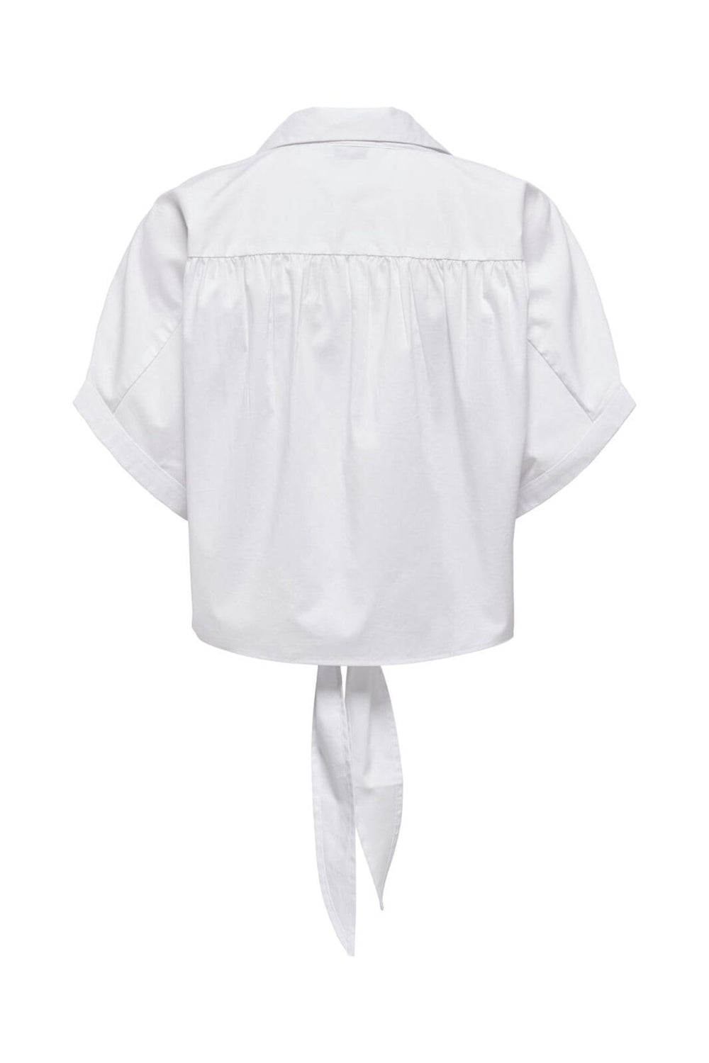 JDY - Jdymio S/S Knot Shirt Dia - 4936828 White