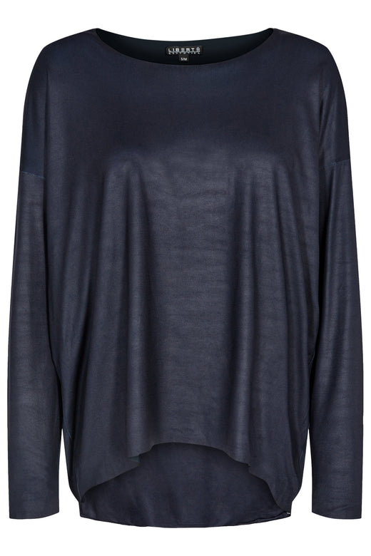 Forudbestilling - Liberte - Alma-Ls-Top - Dark Navy (Oktober) Bluser 