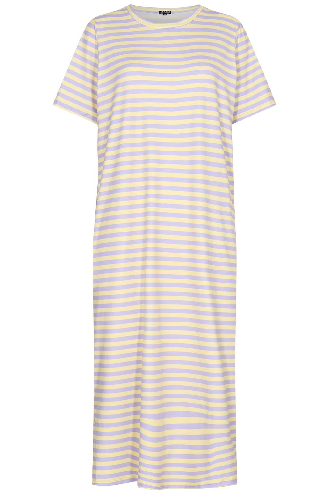 Forudbestilling - Liberte - Alma Tshirt Dress - Lavender Yellow Stripe (Maj) Kjoler 