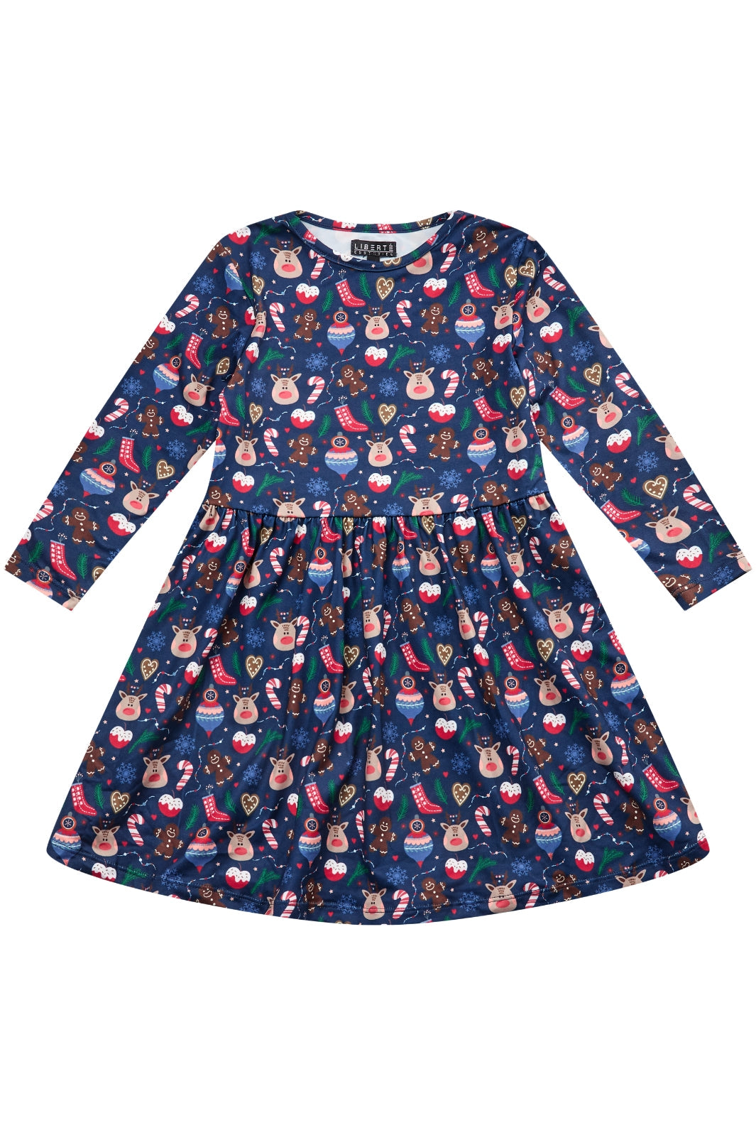 Forudbestilling - Liberte Ami - Alma-Ls-Babydoll-Dress (Kids) - Cookie X-Mas22 (November) Kjoler 
