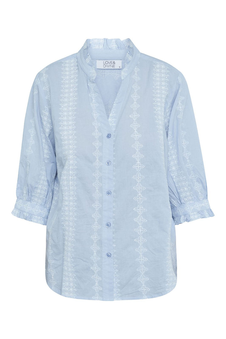 Forudbestilling - Love & Divine - Love1298 18520 - 801 - L. Blue/White Skjorter 