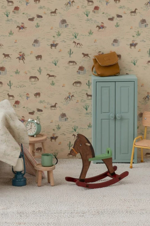 Maileg - Gyngehest, Mus - Mørk Brun - Bigsister/Brother