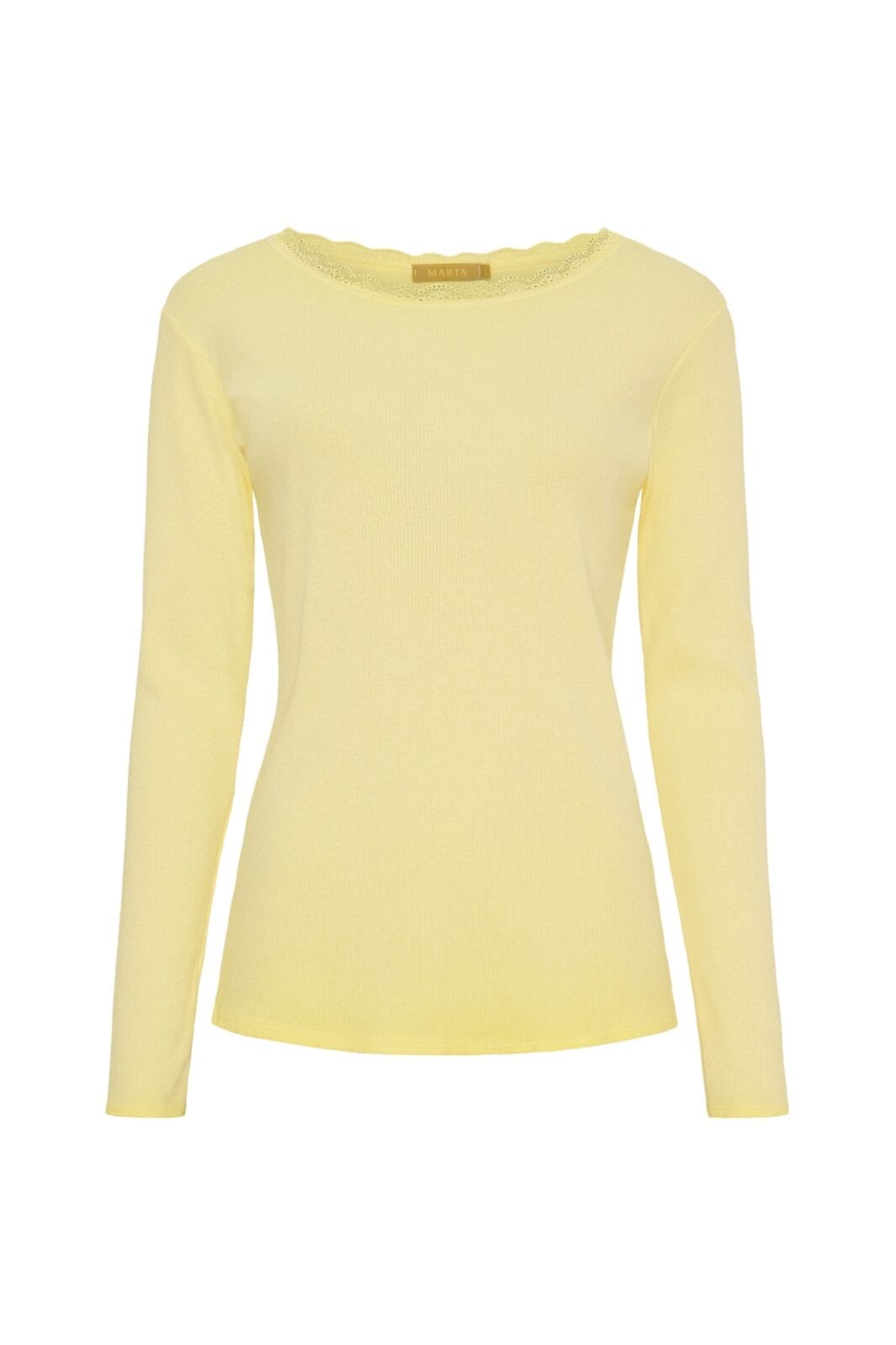Marta Du Chateau - Mdcbelinda Ls Tee 24160 - Yellow