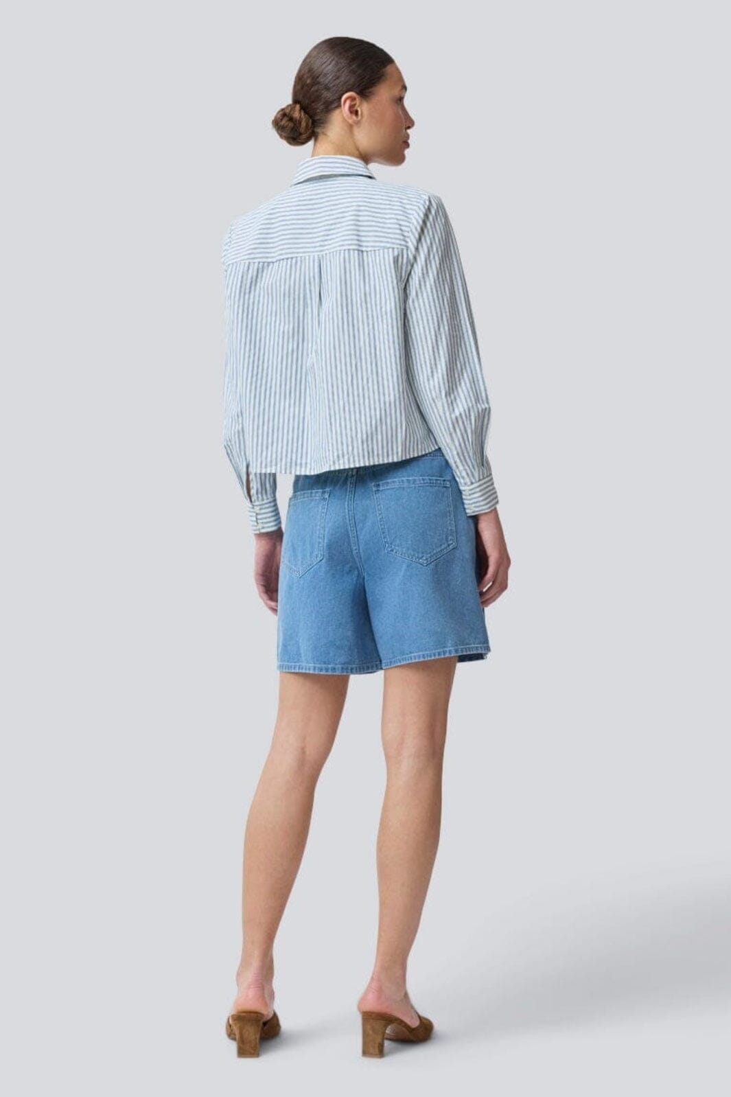 Modström - Nikkomd Shirt 58453 - 11255 - White Blue Stripe