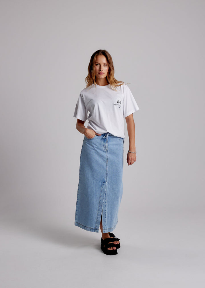 Forudbestilling - Moves by Minimum - Kiana Tee 4335 242094335 - 000 - White T-shirts 