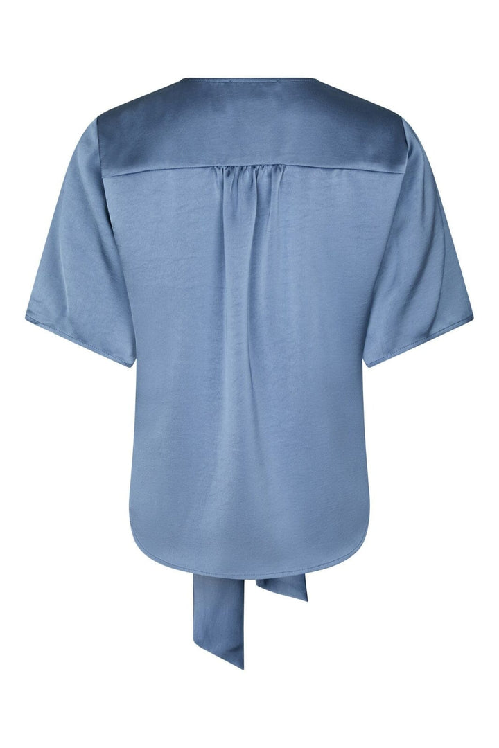 Neo Noir - Casadia Heavy Sateen Blouse 165695 - 407 - Smoke Blue