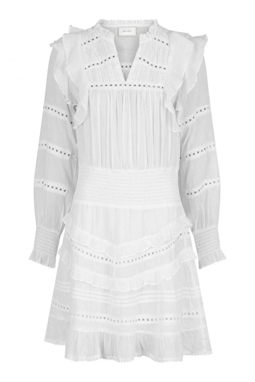 Forudbestilling - Neo Noir - Harmoni S Voile Dress - White Kjoler 