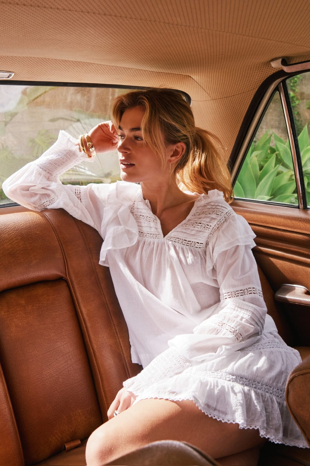 Forudbestilling - Neo Noir - Mauri S Voile Blouse 164698 - 120 - White Bluser 