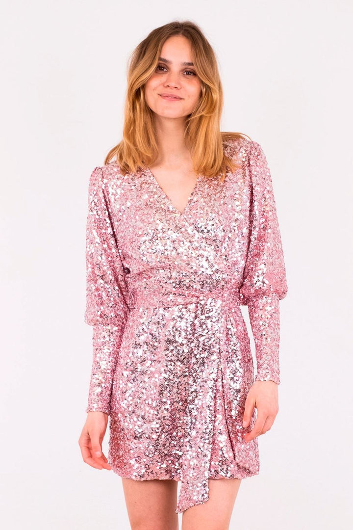 Forudbestilling - Neo Noir - Millie Sequins Dress - rose (Maj/Juni) Kjoler 