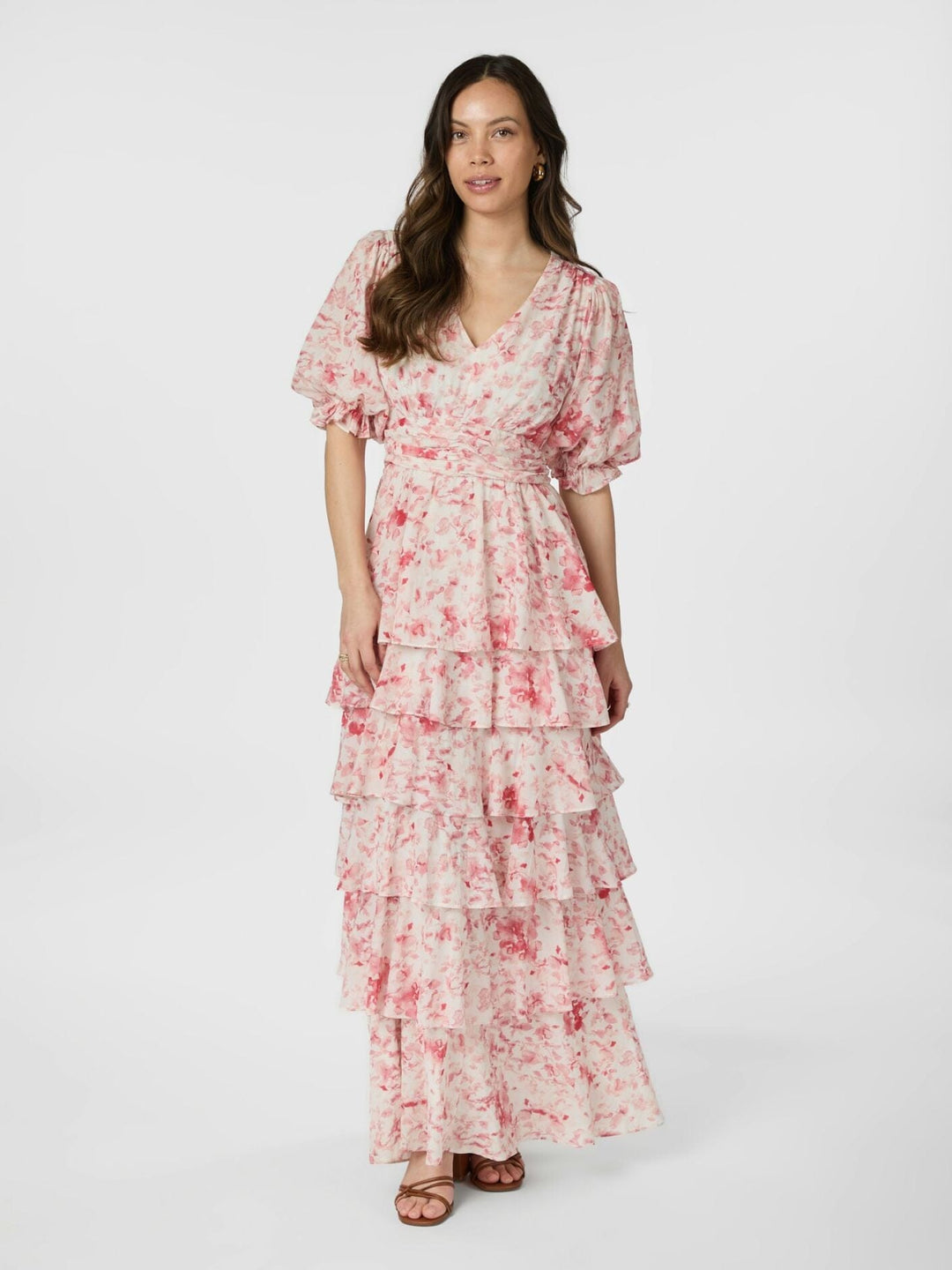 Forudbestilling - Neo Noir - Noorie Blur Print Dress 165348 - 160 - Red Kjoler 