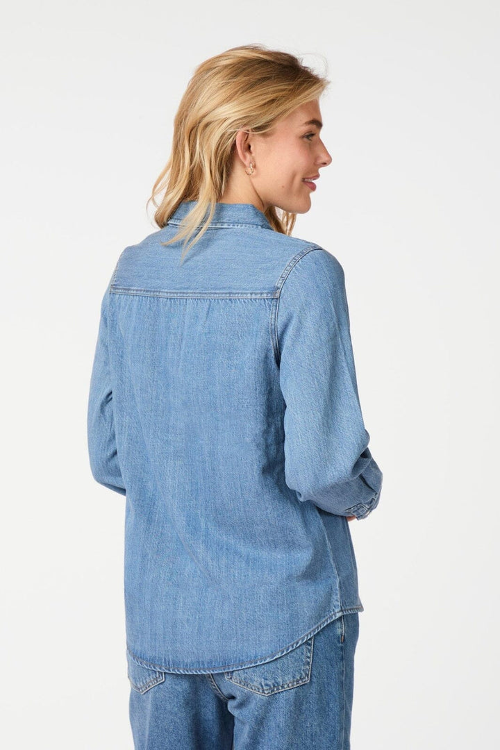 Neo Noir - Roger Denim Shirt 162889 - 843 - Vintage Blue