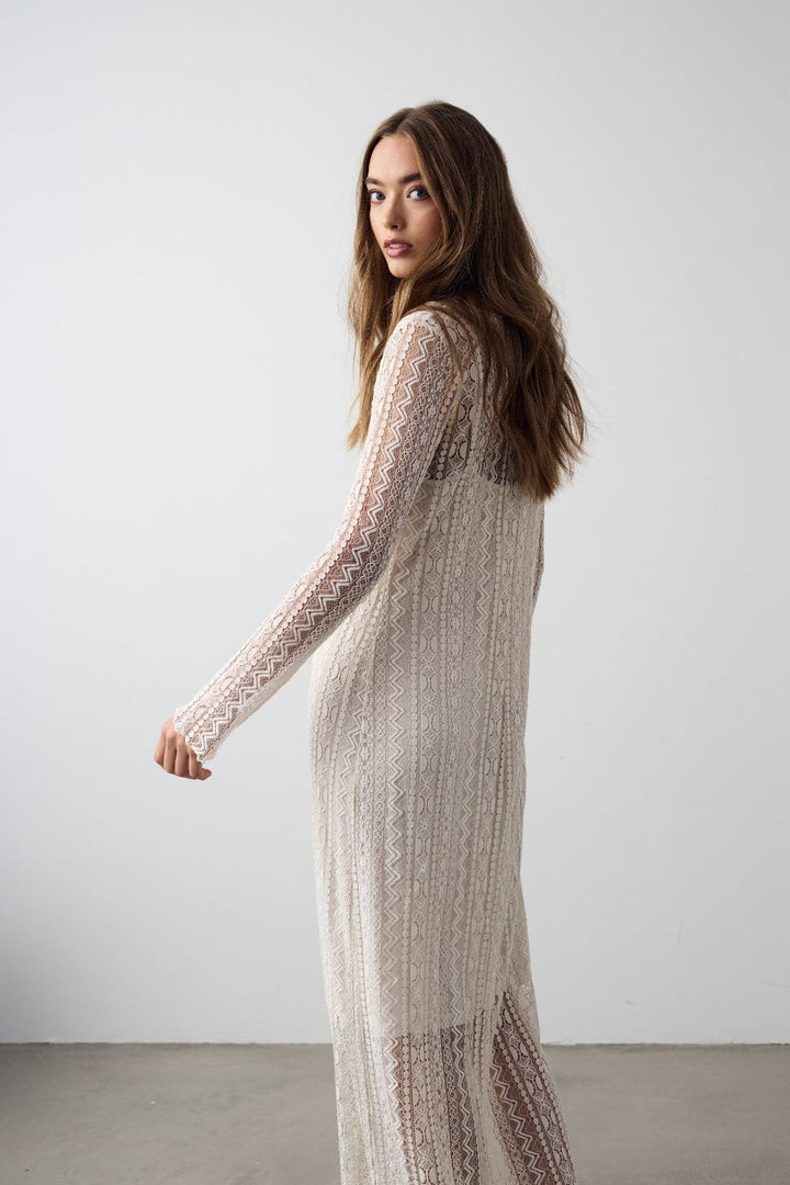 Forudbestilling - Noella - Kitti Dress - 1202 Vintage Beige Kjoler 