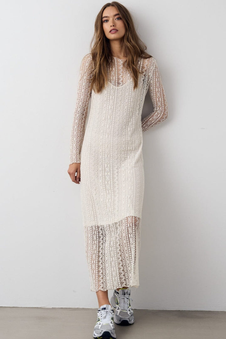 Forudbestilling - Noella - Kitti Dress - 1202 Vintage Beige Kjoler 