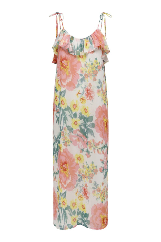 Only - Onlmilla Strap Dress - 4973255 Cloud Dancer Big Flowers