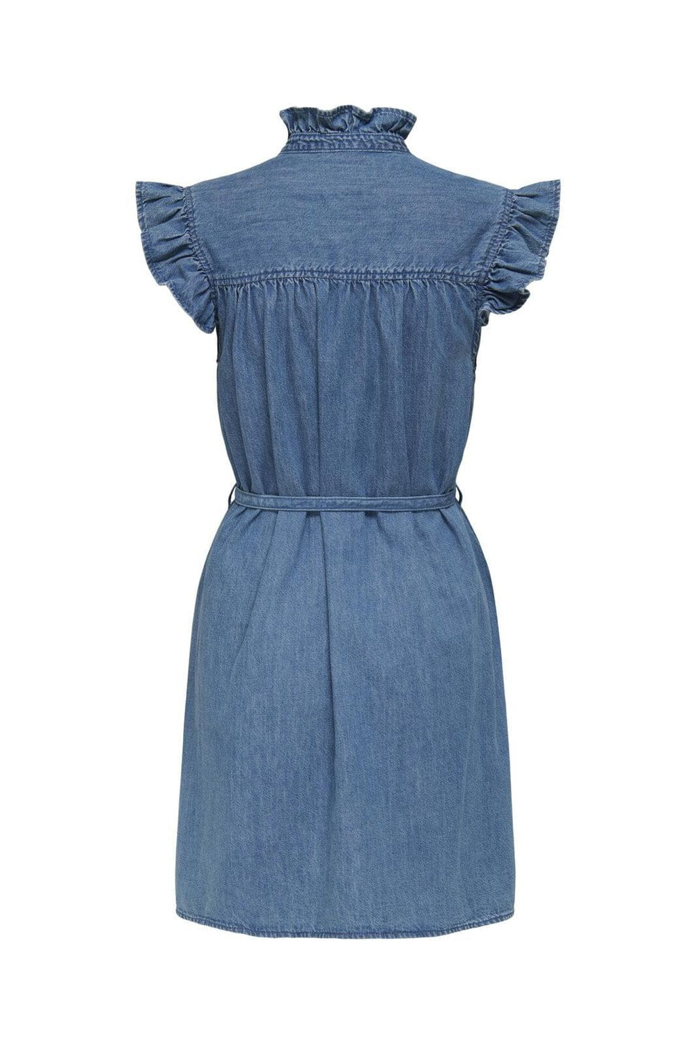Only - Onlshania S/L Frill Dress Akm - 4863370 Medium Blue Denim