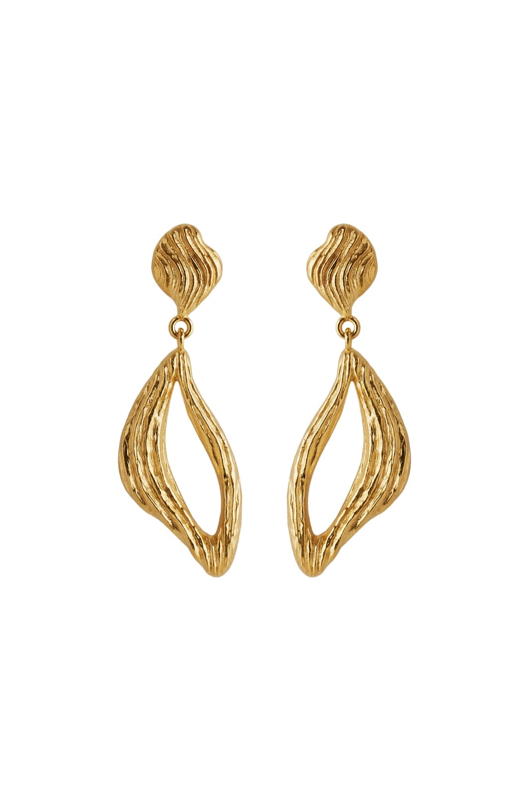Forudbestilling - Pernille Corydon Jewellery - Flowing Dreams Earrings - Gold Øreringe 