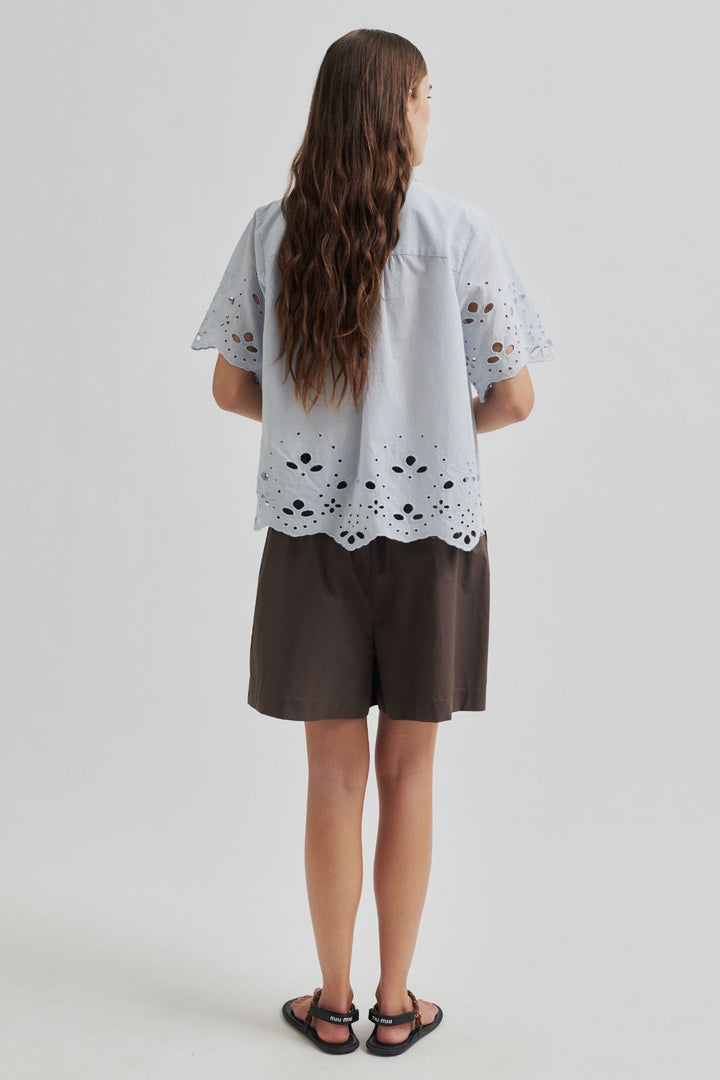 Forudbestilling - Second Female - Limona Blouse 59644 - Gray Dawn Bluser 