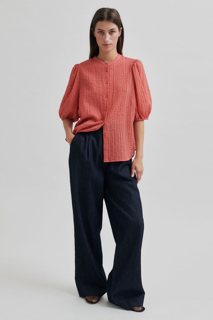 Forudbestilling - Second Female - Tascha Shirt 58402 - Spiced Coral 