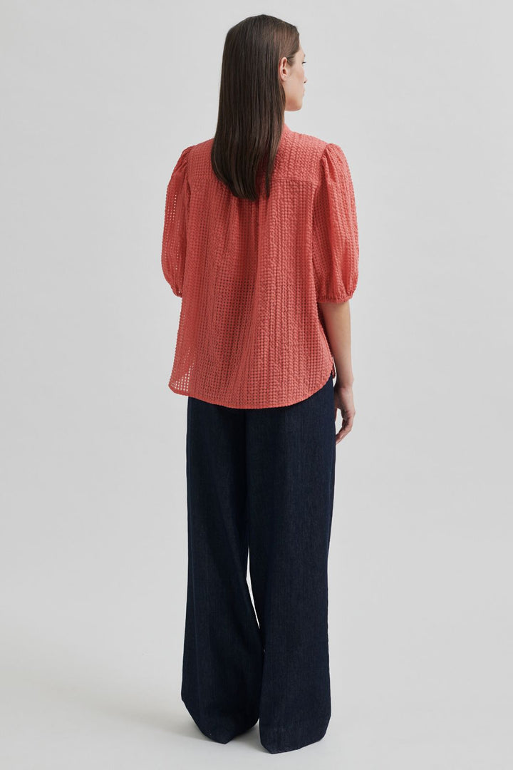 Forudbestilling - Second Female - Tascha Shirt 58402 - Spiced Coral 