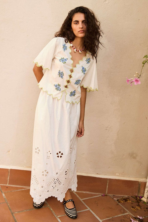 Sissel Edelbo - Trine Skirt SE 1635 - White Cutwork