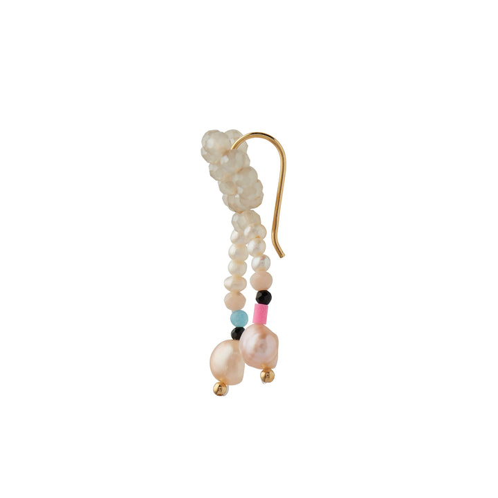 Forudbestilling - Stine A - Glow Bow Earring - Cremy Colors - Single - 1345-02-S Øreringe 