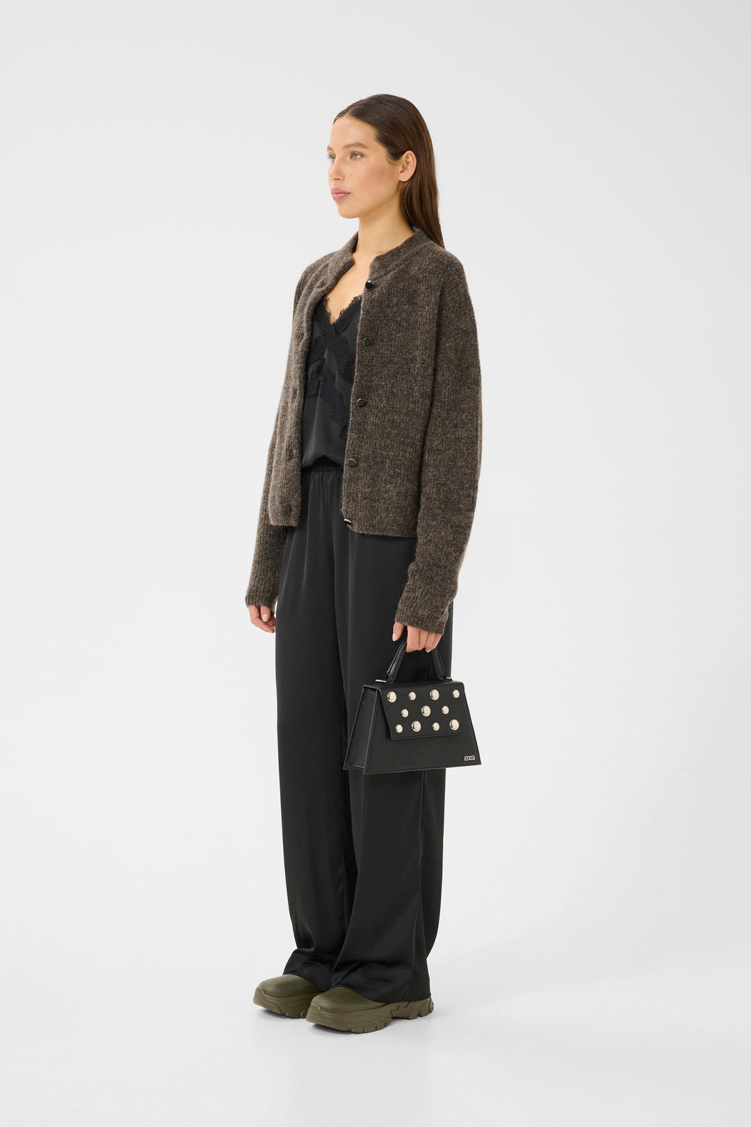 Gestuz - Alphagz Short Cardigan 10905931 - 107959 - Chestnut Melange Cardigans 