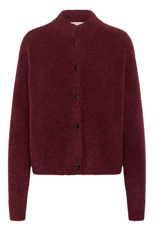 Gestuz - Alphagz Short Cardigan 10906463 - 107340 - Blood Red Mélange Cardigans 