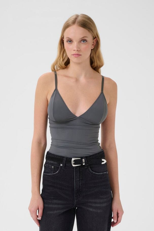 Gestuz - Camigz Top 10902514 - 190203 - Gray Pinstripe Undertøj 